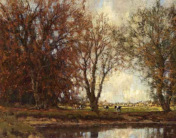 A View Of The Vordense Beek Oil Painting by Arnold Marc Gorter