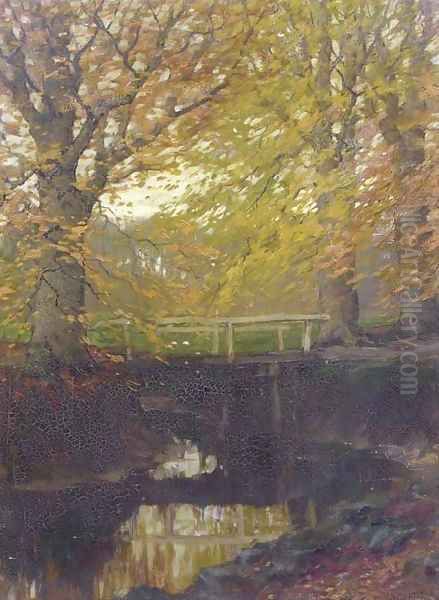 Herfstgoud beech trees in autumn Oil Painting by Arnold Marc Gorter