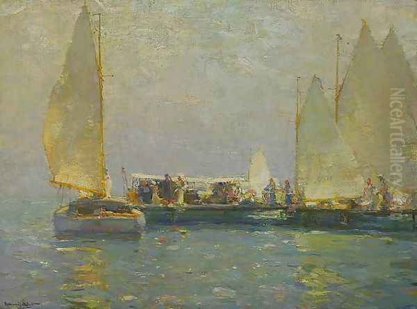 Summer Sailing Oil Painting by Walter Granville-Smith