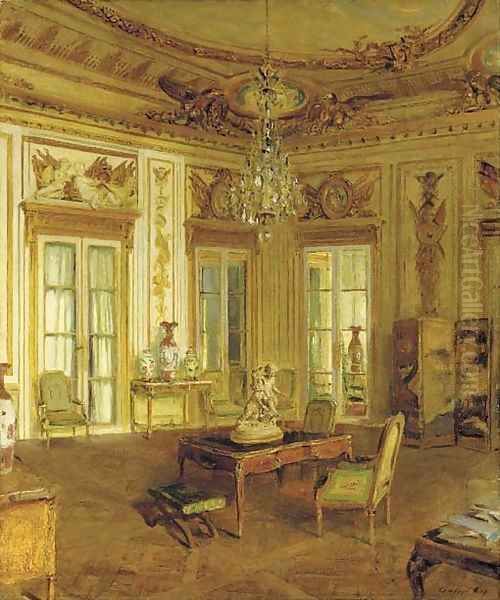 Salon des Aigles, Hotel Crillon, Paris Oil Painting by Walter Gay