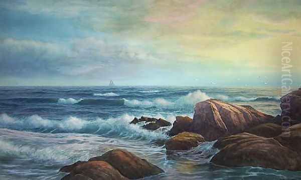 Evening on the Coast Oil Painting by George Howell Gay