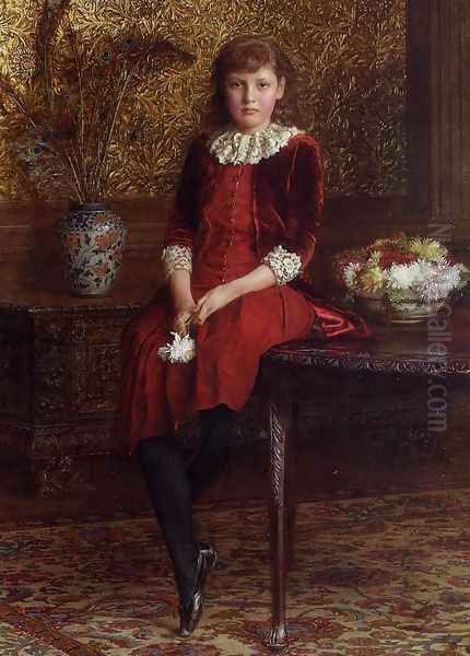 Mabel, Daughter of Charles Galloway Oil Painting by Edward John Gregory