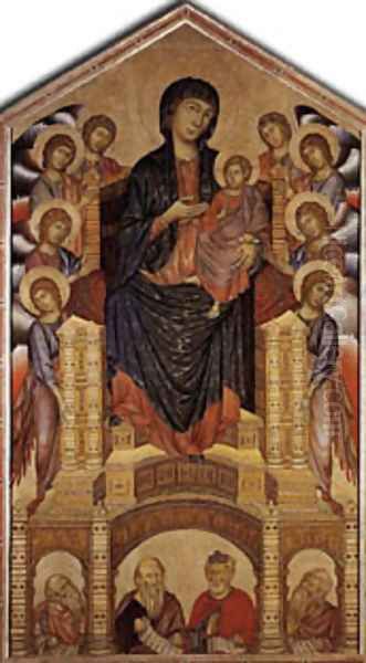 The Madonna In Majesty 1285 6 Oil Painting by Cimabue Giovanni