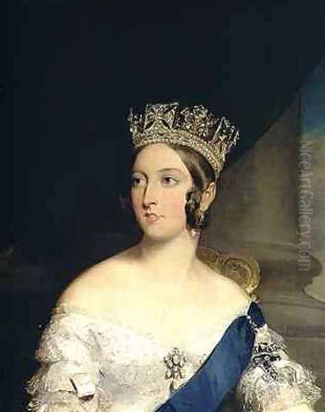 Portrait of Queen Victoria Oil Painting by Sir Francis Grant