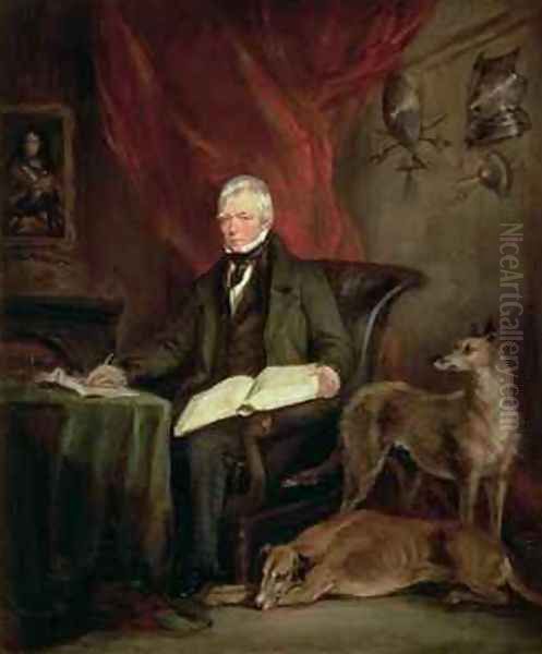 Sir Walter Scott 1771-1832 Oil Painting by Sir Francis Grant