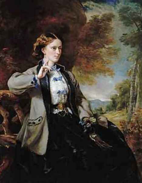 Portrait of the Hon Mrs Meynell Ingram Oil Painting by Sir Francis Grant