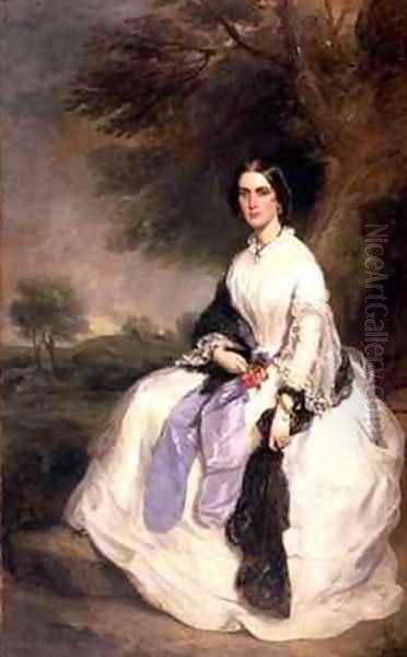 Portrait of Mrs John Hick Oil Painting by Sir Francis Grant