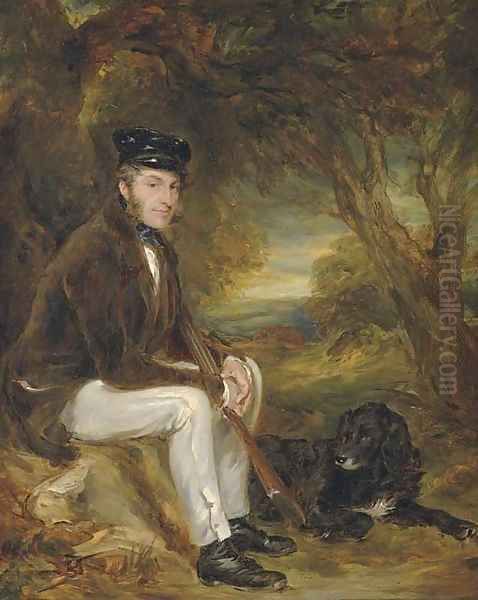 Portrait of a gentleman, possibly the artist's brother John Grant, of Kilgraston (1798-1873), Oil Painting by Sir Francis Grant