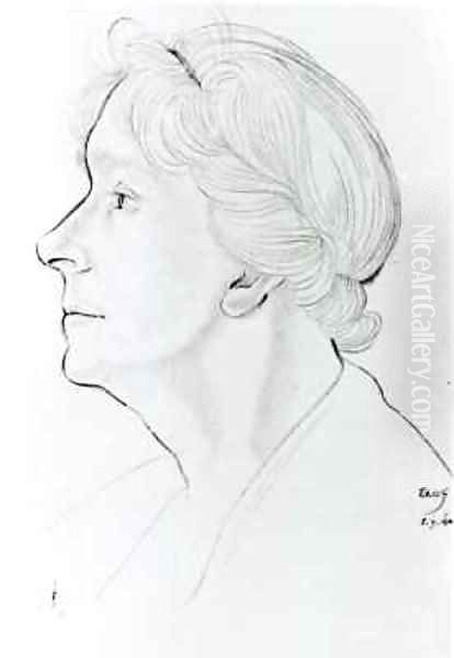 Mary Ethel Gill Oil Painting by Eric Gill