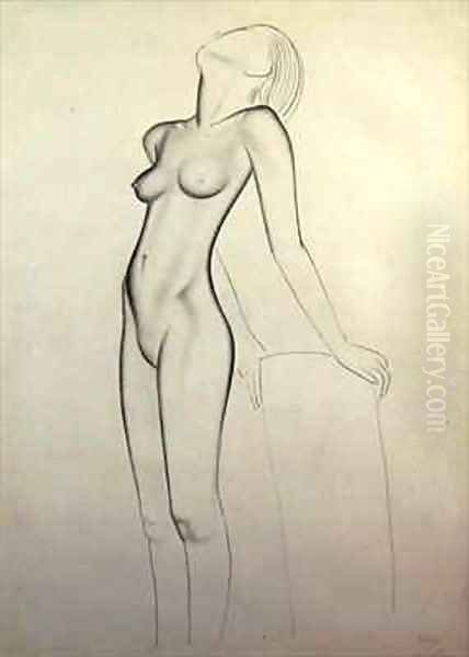 Nude Oil Painting by Eric Gill