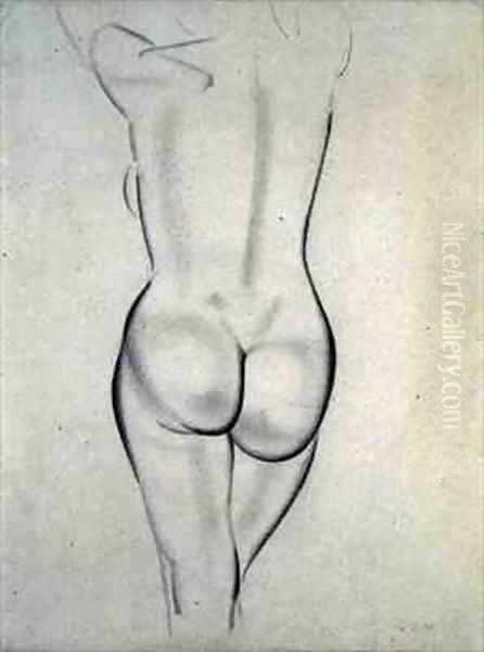 The Nude Oil Painting by Eric Gill