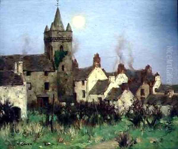 The Tolbooth Kircudbright Oil Painting by David Gauld