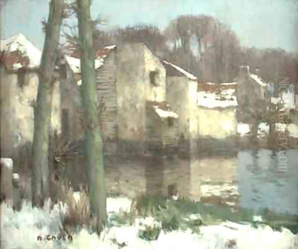 Winter in Normandy Oil Painting by David Gauld