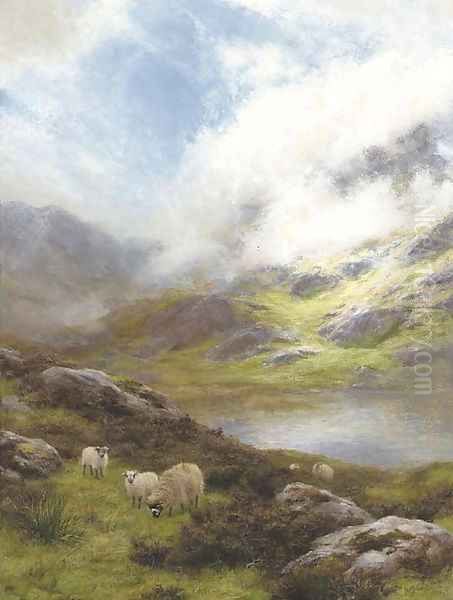 As sunshine cleareth mist away Oil Painting by Peter Graham