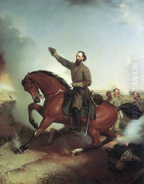 Stonewall Jackson at the Battle of Wiinchester, Virginia by Louis Mathieu Didier Guillaume