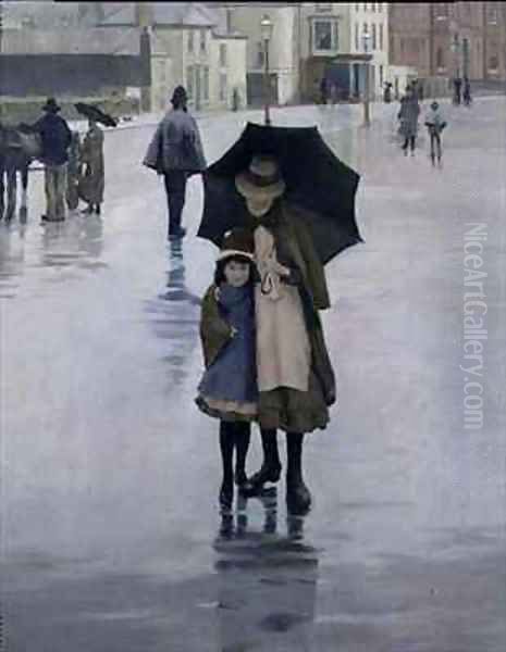 The Rain it Raineth Every Day Oil Painting by Norman Garstin