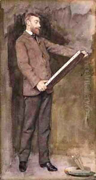 Portrait of Norman Garstin 1847-1926 Oil Painting by Norman Garstin