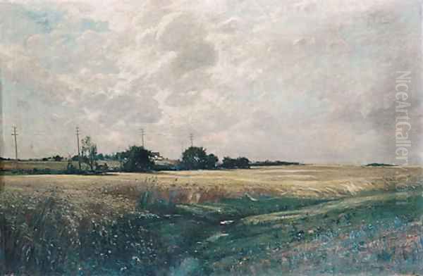 Broad Acres 1887 Oil Painting by Edward B. Gay