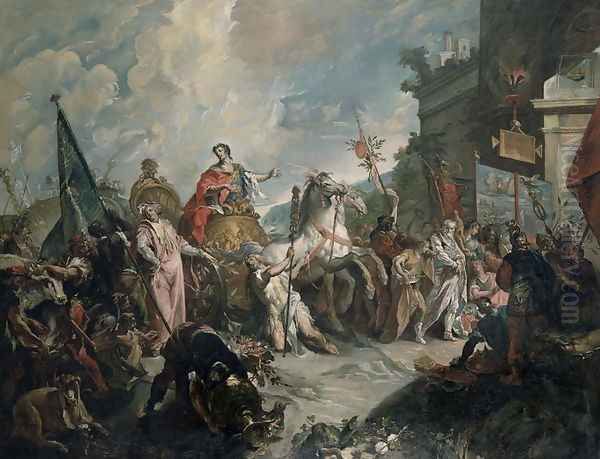 The Triumph of a Roman General Oil Painting by Giovanni Antonio Guardi