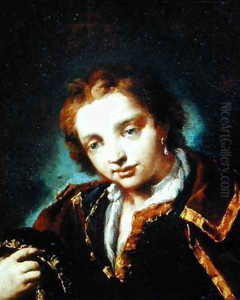 Portrait of a Young Man Oil Painting by Giovanni Antonio Guardi