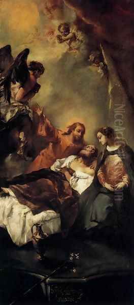 The Death of Joseph Oil Painting by Giovanni Antonio Guardi