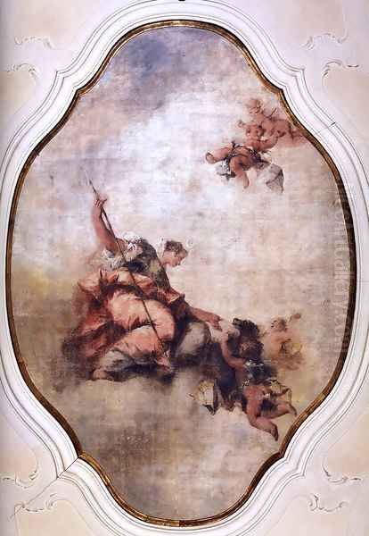 Triumph of Diana Oil Painting by Giovanni Antonio Guardi