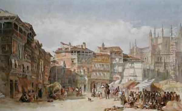 Segovia Spain Oil Painting by Edward Angelo Goodall