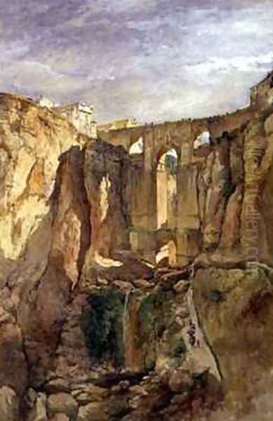 The Gorge Ronda Spain Oil Painting by Edward Angelo Goodall