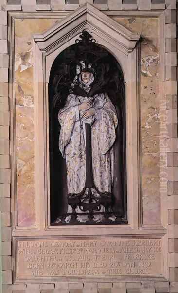 Memorial to Mary Caroline Herbert, Marchioness of Ailesbury Oil Painting by Alfred Gilbert