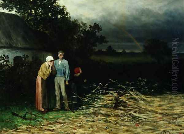 The Lost Harvest Oil Painting by Charles de Groux