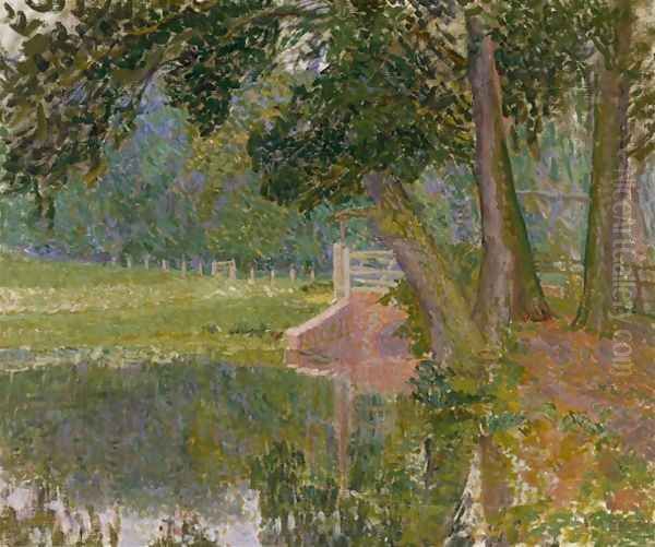 The Pool Panshanger Park Oil Painting by Spencer Frederick Gore