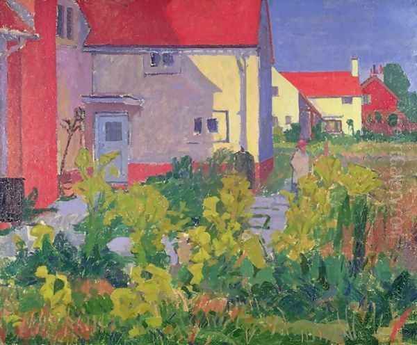 Harold Gilmans House at Letchworth Oil Painting by Spencer Frederick Gore