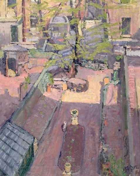 Spring in North London 2 Houghton Place Oil Painting by Spencer Frederick Gore