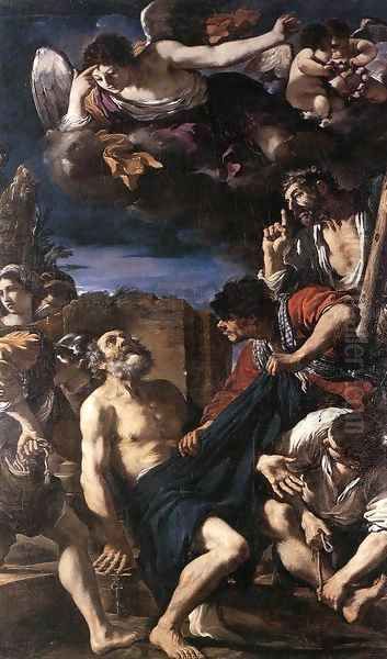 The Martyrdom of St Peter Oil Painting by Guercino