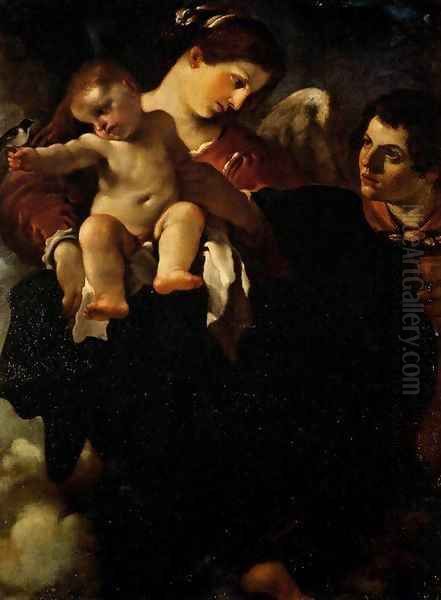 Madonna of the Swallow Oil Painting by Guercino