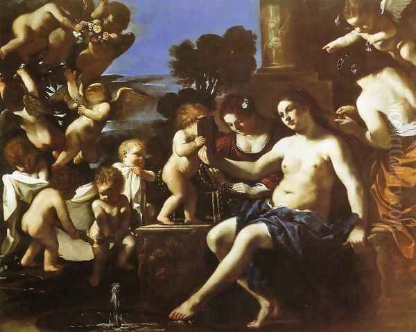 The Toilet of Venus Oil Painting by Guercino