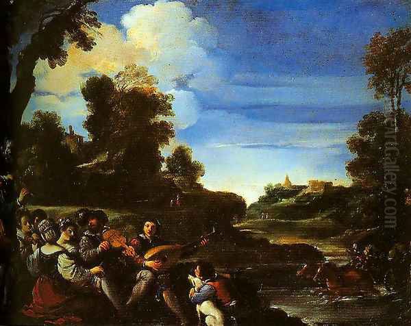 Concert Champetre Oil Painting by Guercino