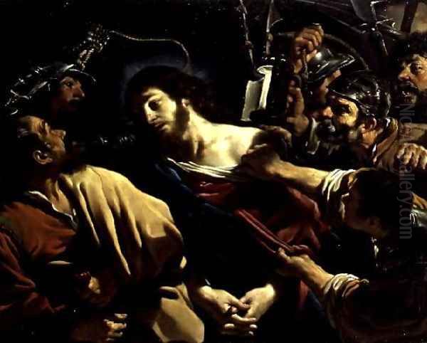 The Betrayal of Christ 1621 Oil Painting by Guercino