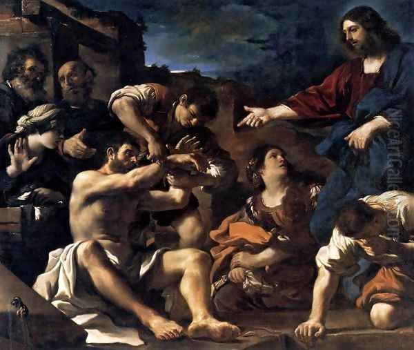 Raising of Lazarus 1619 Oil Painting by Guercino