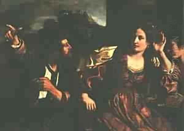 Semiramis Receiving Word Of The Revlt Of Babylon 1624 Oil Painting by Guercino