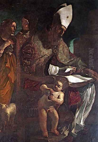 St Augustine Oil Painting by Guercino