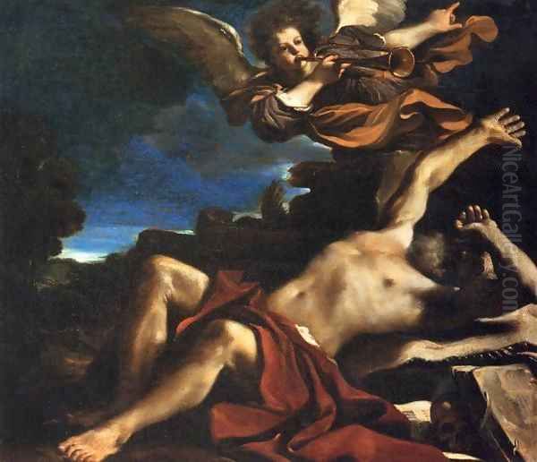 The Vision of St Jerome Oil Painting by Guercino