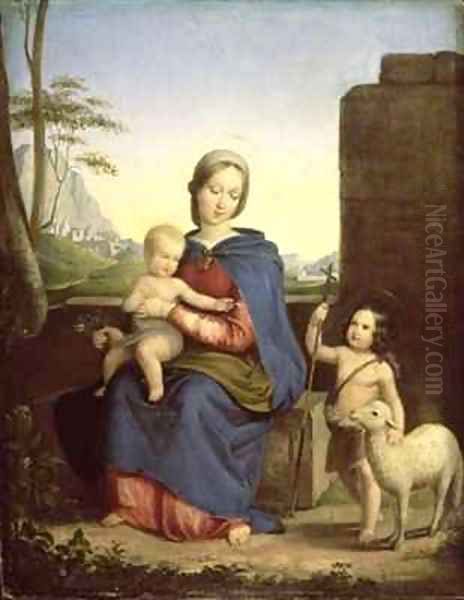 The Holy Family Oil Painting by Melegh Gabor