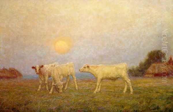 The Rising Moon Oil Painting by William Henry Gore