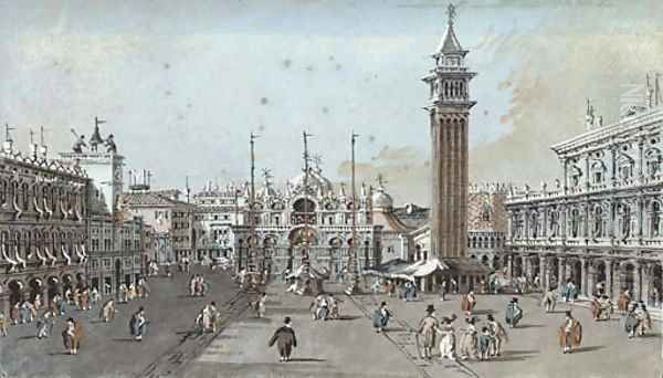 Piazza San Marco, Venice 2 Oil Painting by Giacomo Guardi