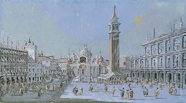 Piazza San Marco, Venice Oil Painting by Giacomo Guardi