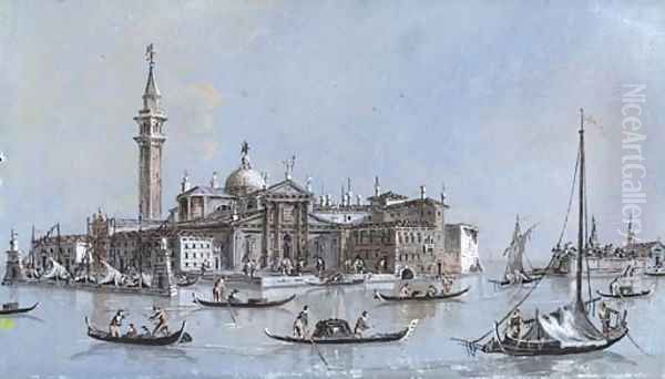 View of S. Giorgio Maggiore, Venice Oil Painting by Giacomo Guardi