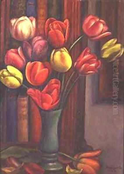 Tulips Oil Painting by Mark Gertler