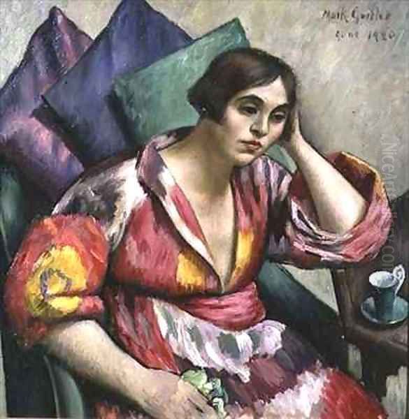 The Bokhara Coat Oil Painting by Mark Gertler