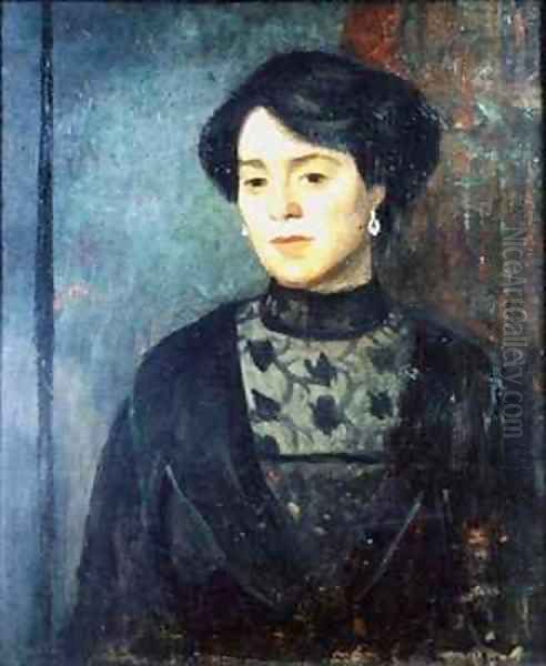 The Artists Sister Sophie Oil Painting by Mark Gertler